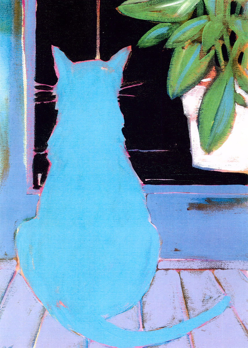 Blue Kitties - Canvas