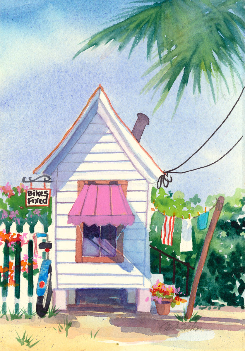 Key West Houses - Canvas