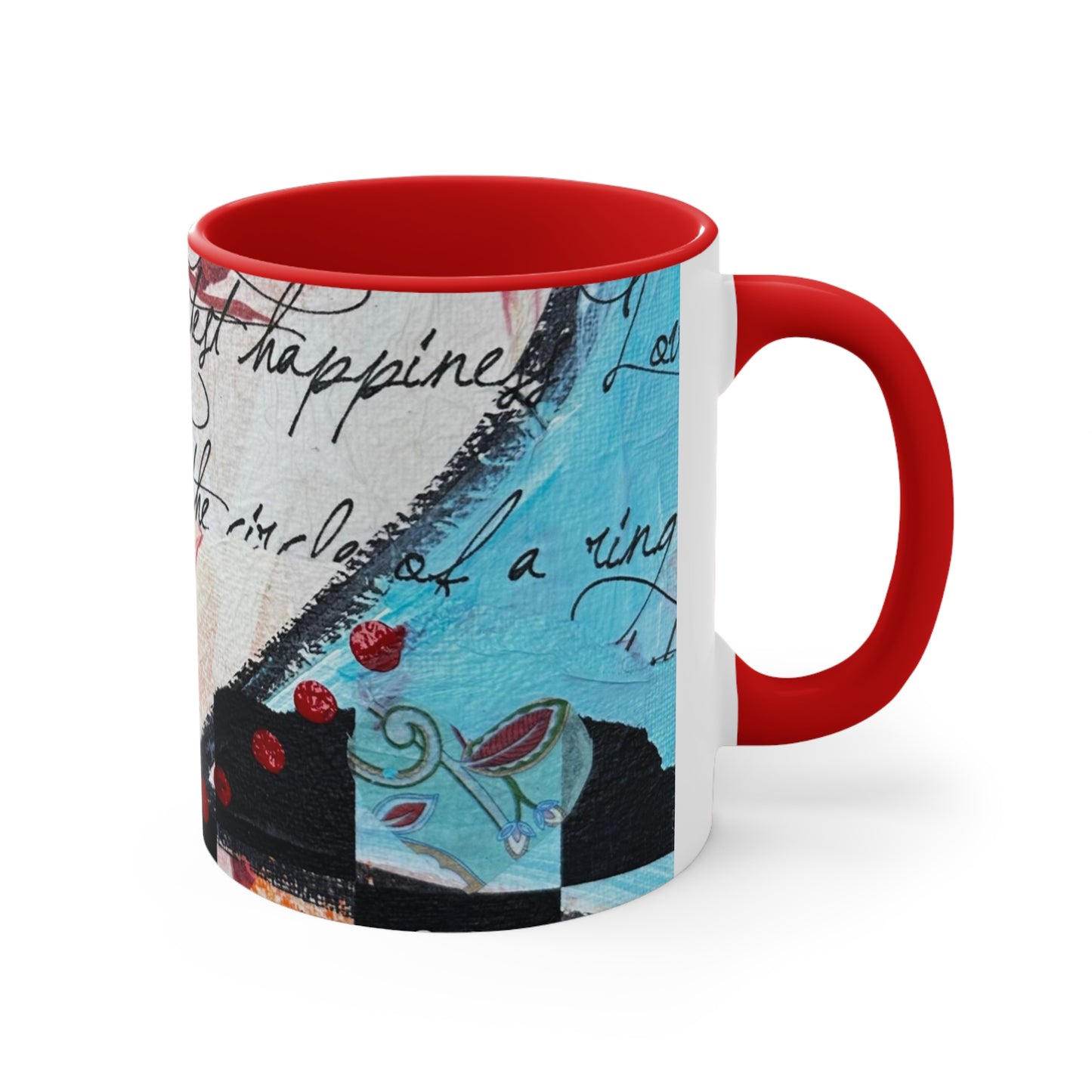 Ring of Love Accent Coffee Mug, 11oz