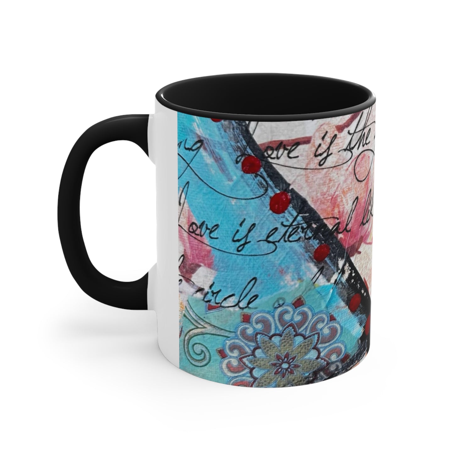 Ring of Love Accent Coffee Mug, 11oz