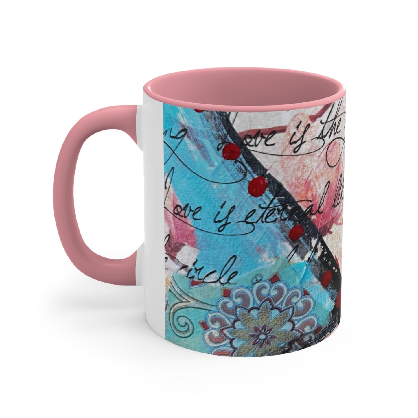 Ring of Love Accent Coffee Mug, 11oz