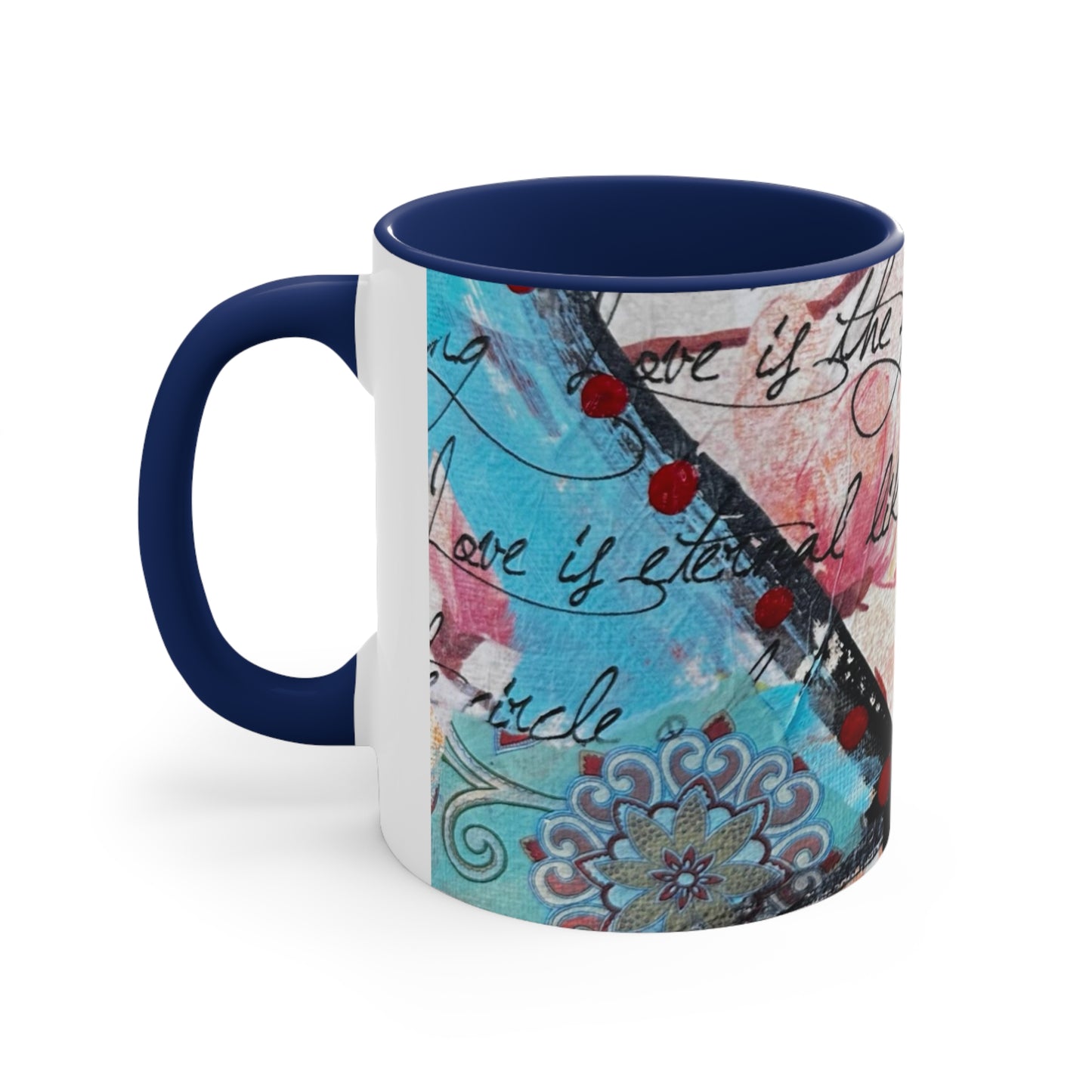 Ring of Love Accent Coffee Mug, 11oz