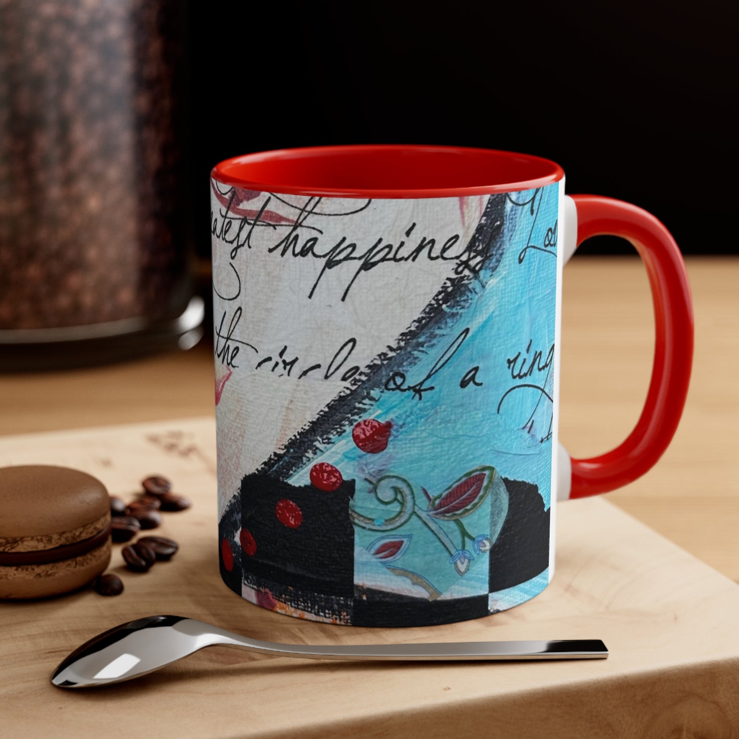 Ring of Love Accent Coffee Mug, 11oz