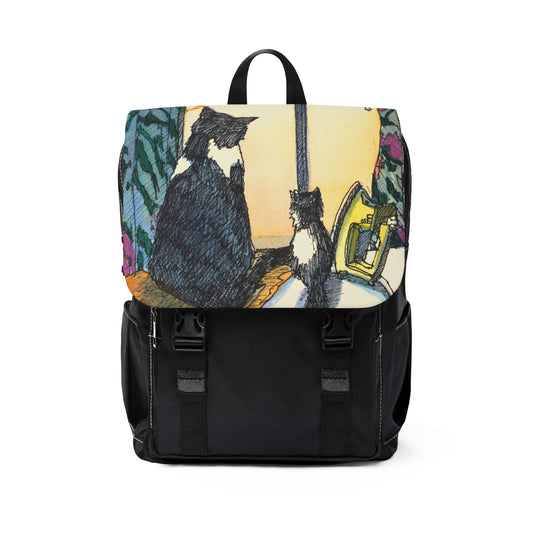 Tropical Kitties Casual Shoulder Backpack