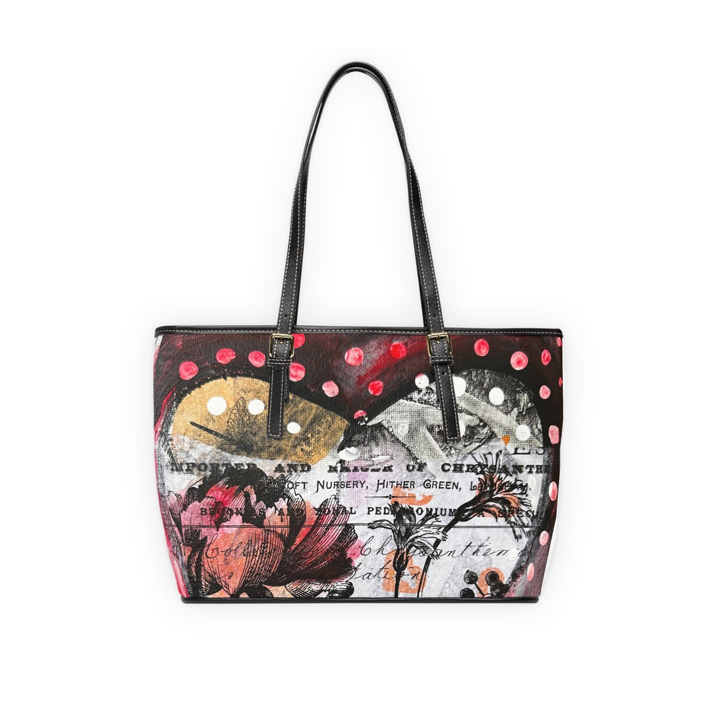Polka Dot Love Leather Shoulder Bag