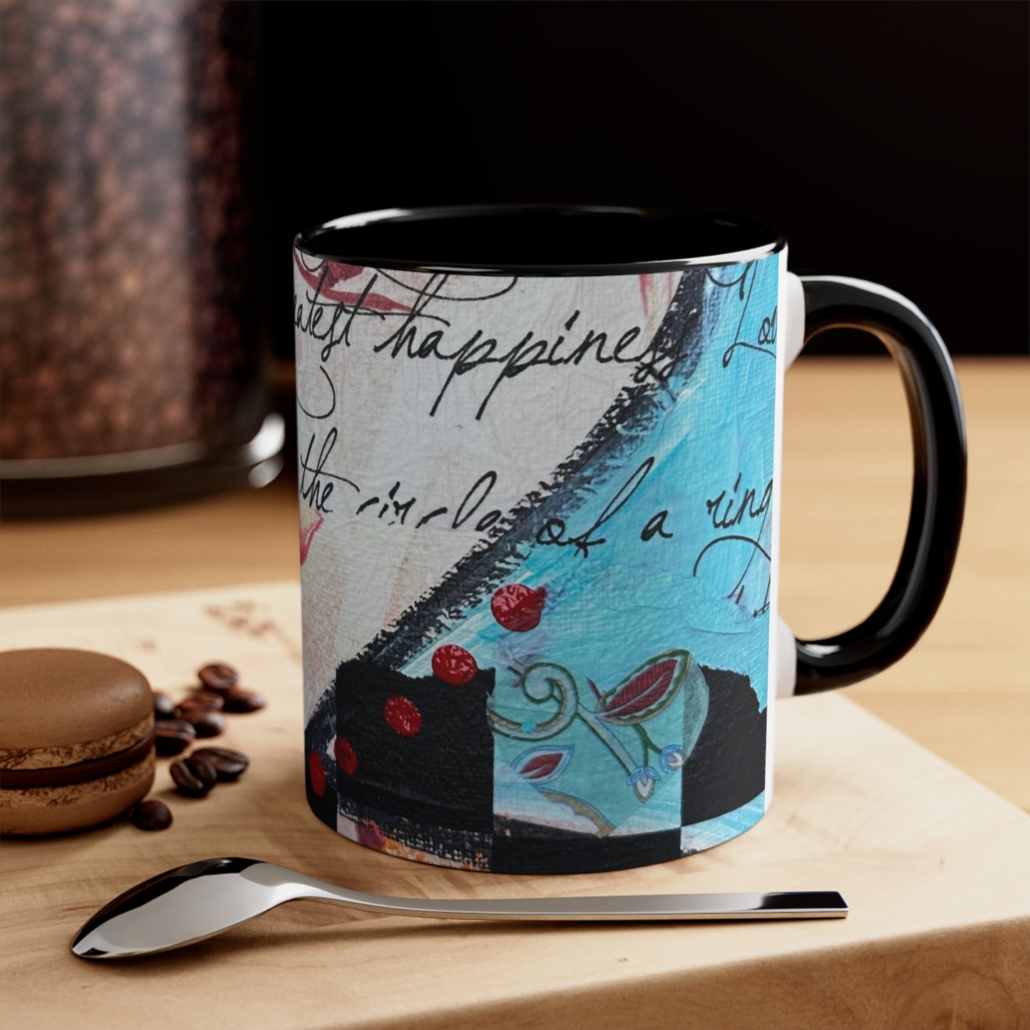 Ring of Love Accent Coffee Mug, 11oz