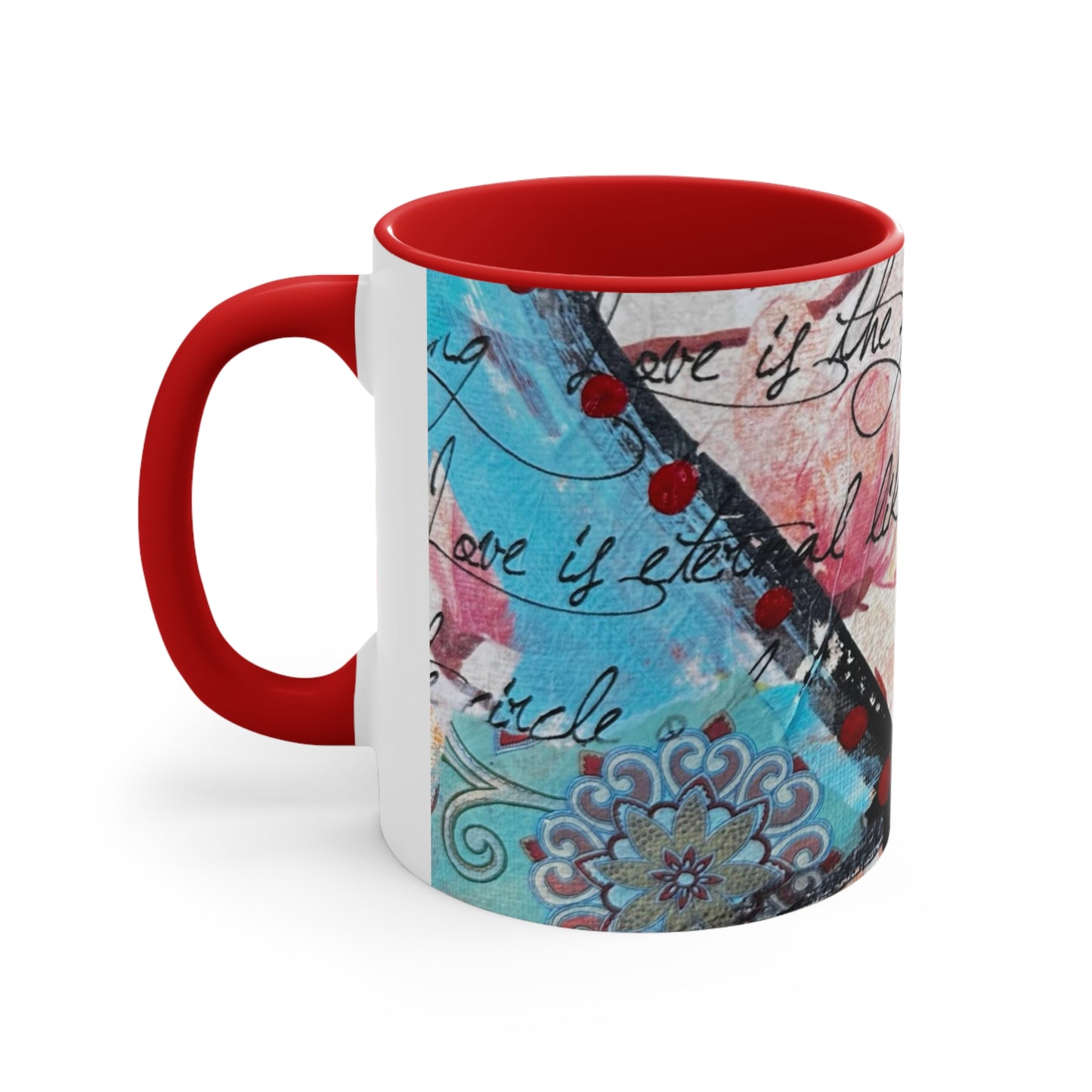 Ring of Love Accent Coffee Mug, 11oz