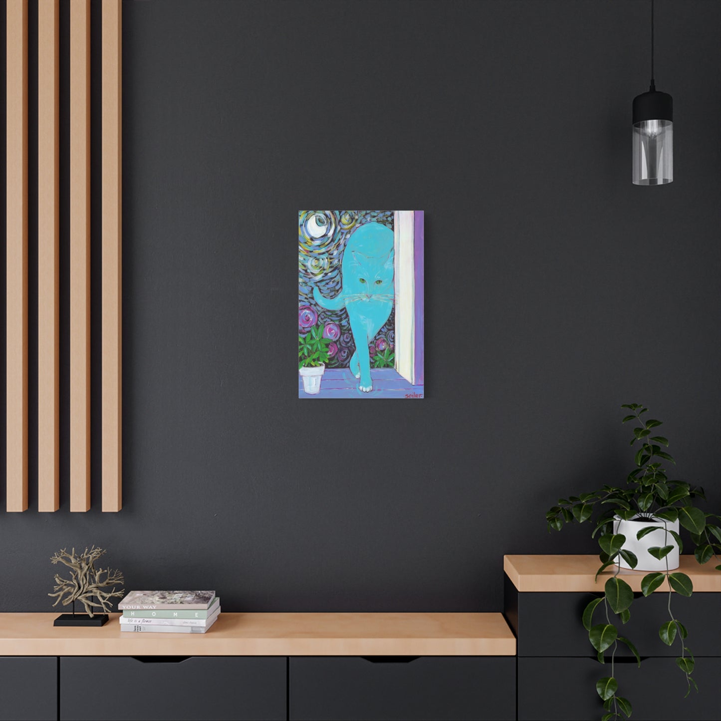 Cat Van Gogh  - Canvas