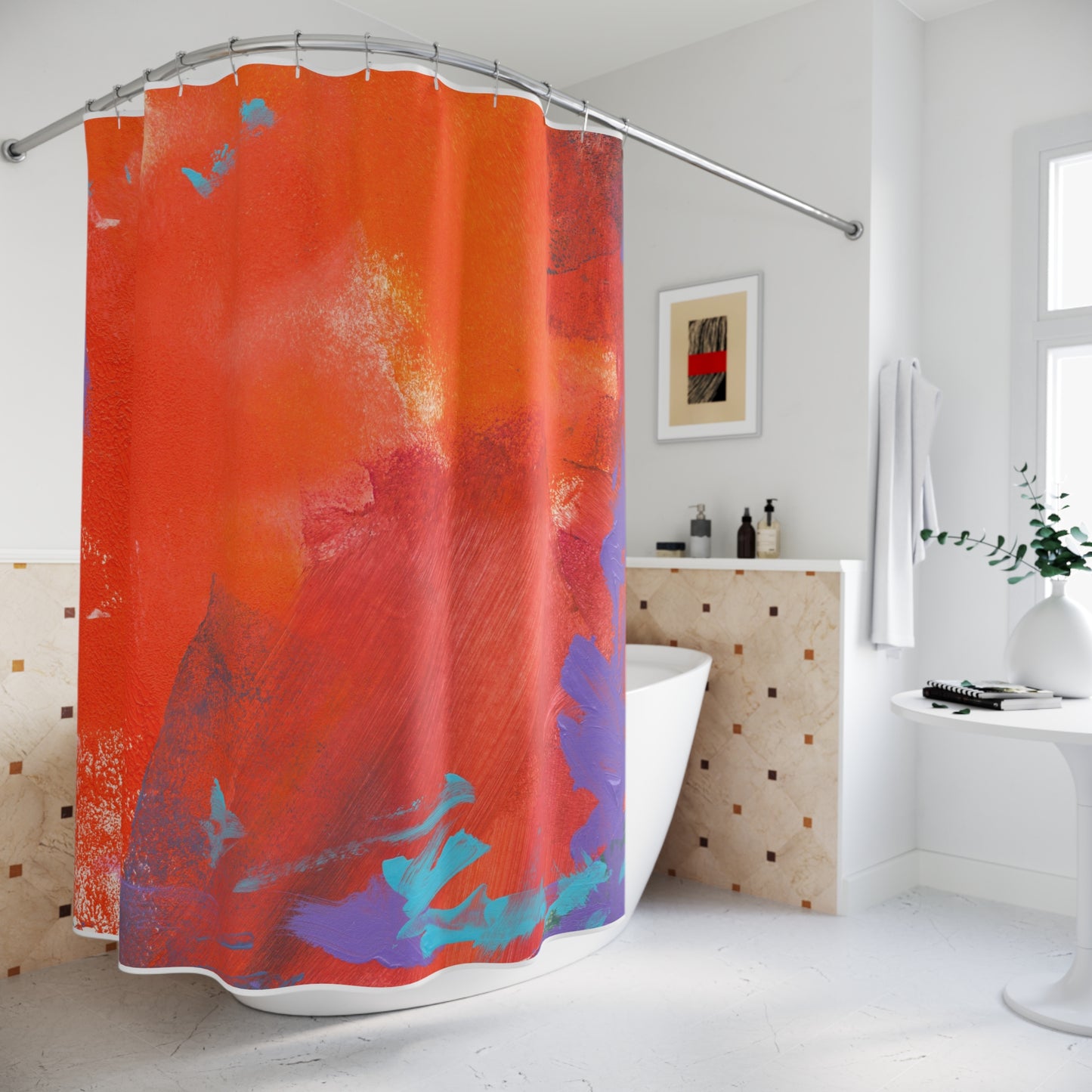 Red Dawn Shower Curtain