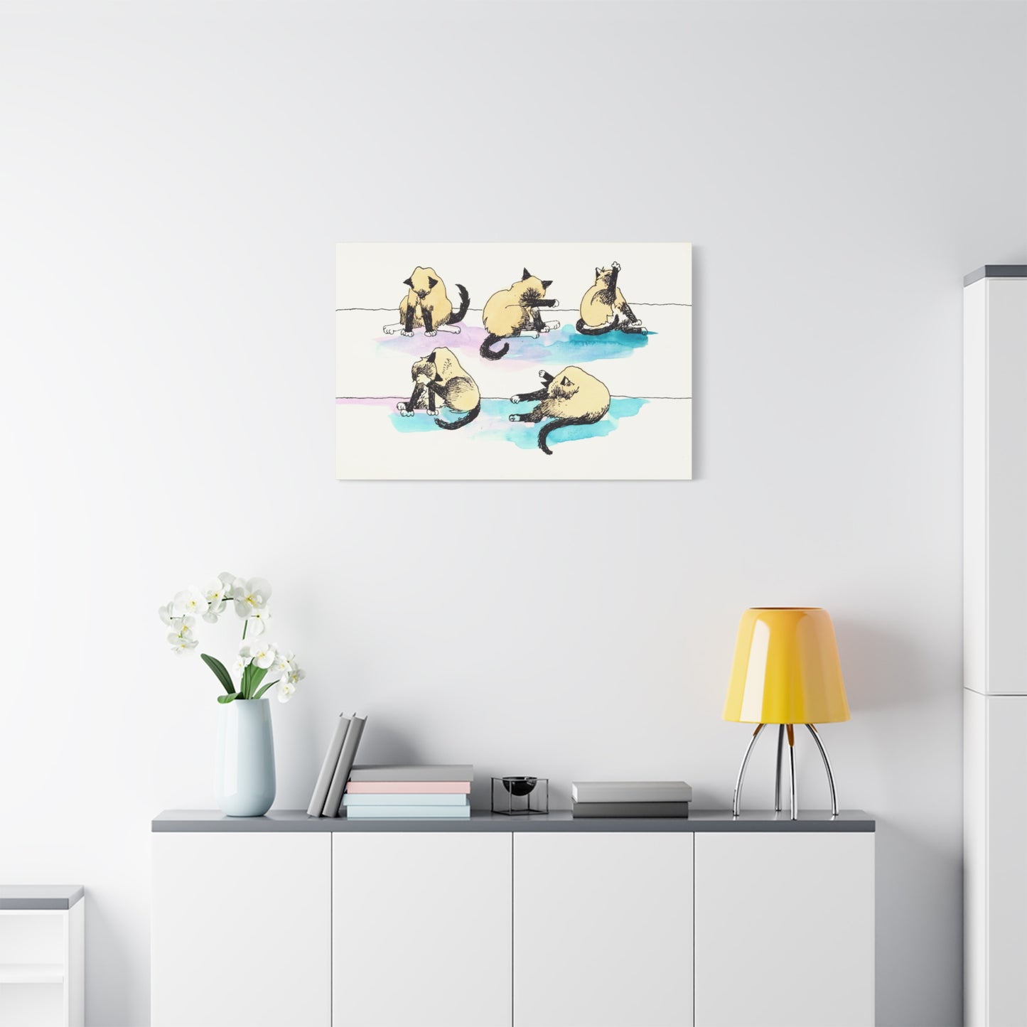 Duckling x 5  - Canvas
