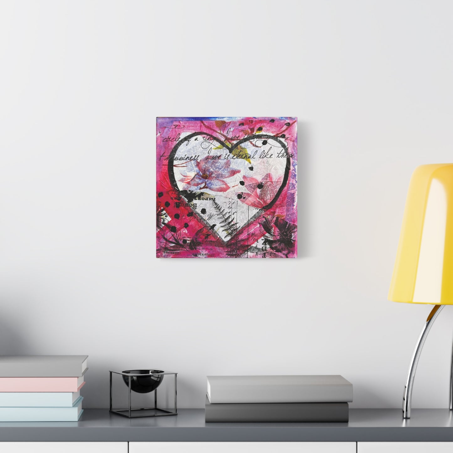 Hearts & Flowers  - Canvas