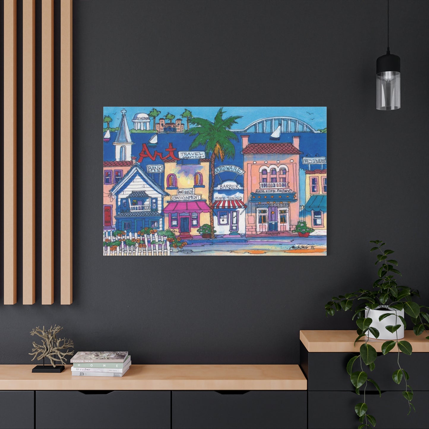 Cocoa village  - Canvas