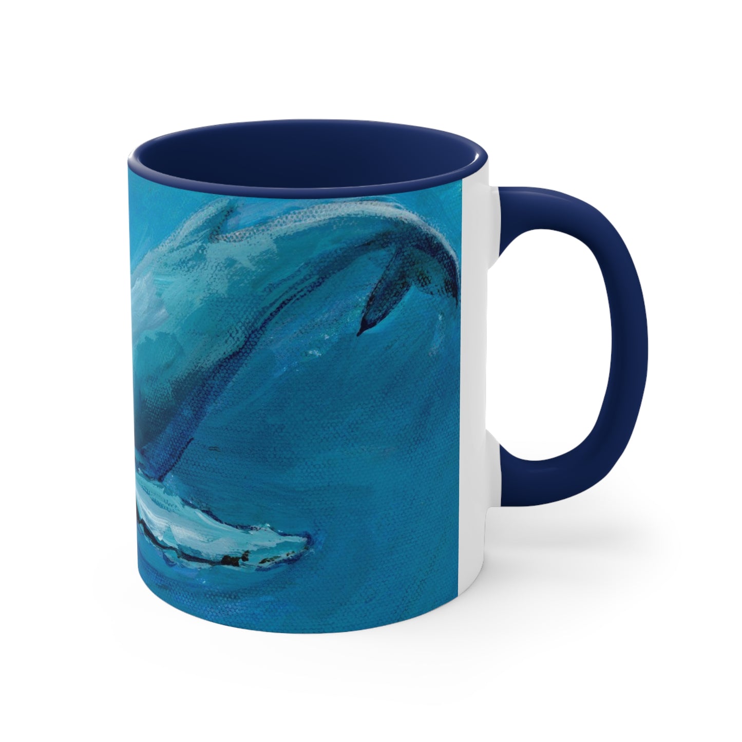 Whales Accent Coffee Mug, 11oz