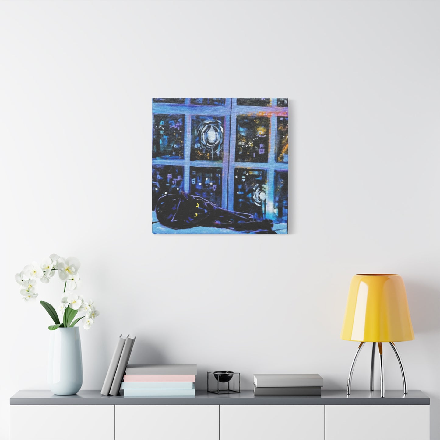 Kitty in Window - Canvas