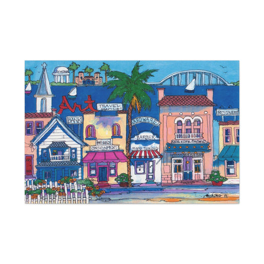 Cocoa village  - Canvas