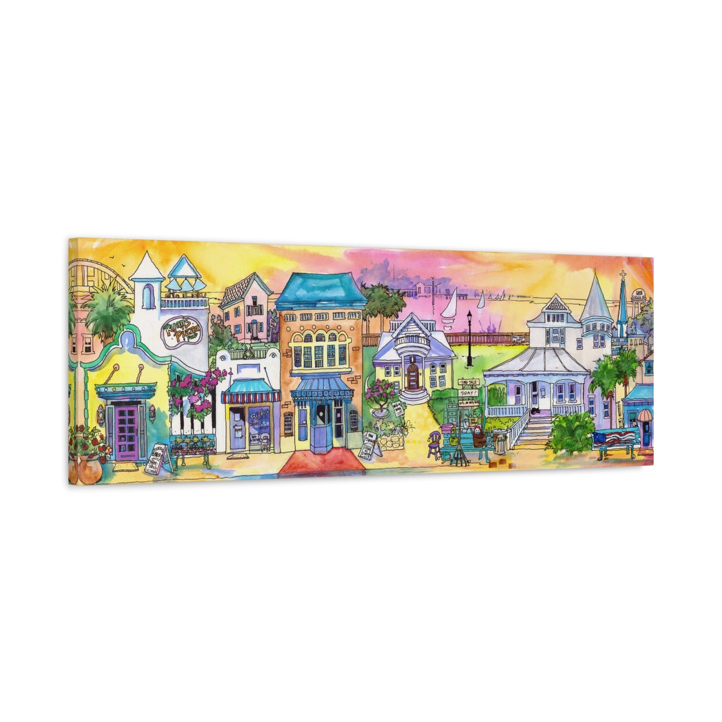 Cocoa Village Sunset  - Canvas