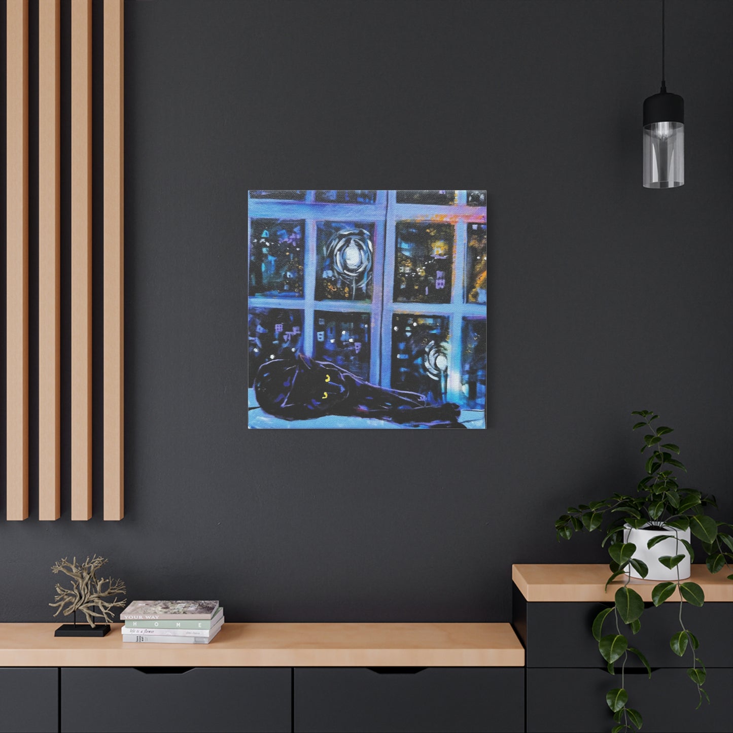 Kitty in Window - Canvas