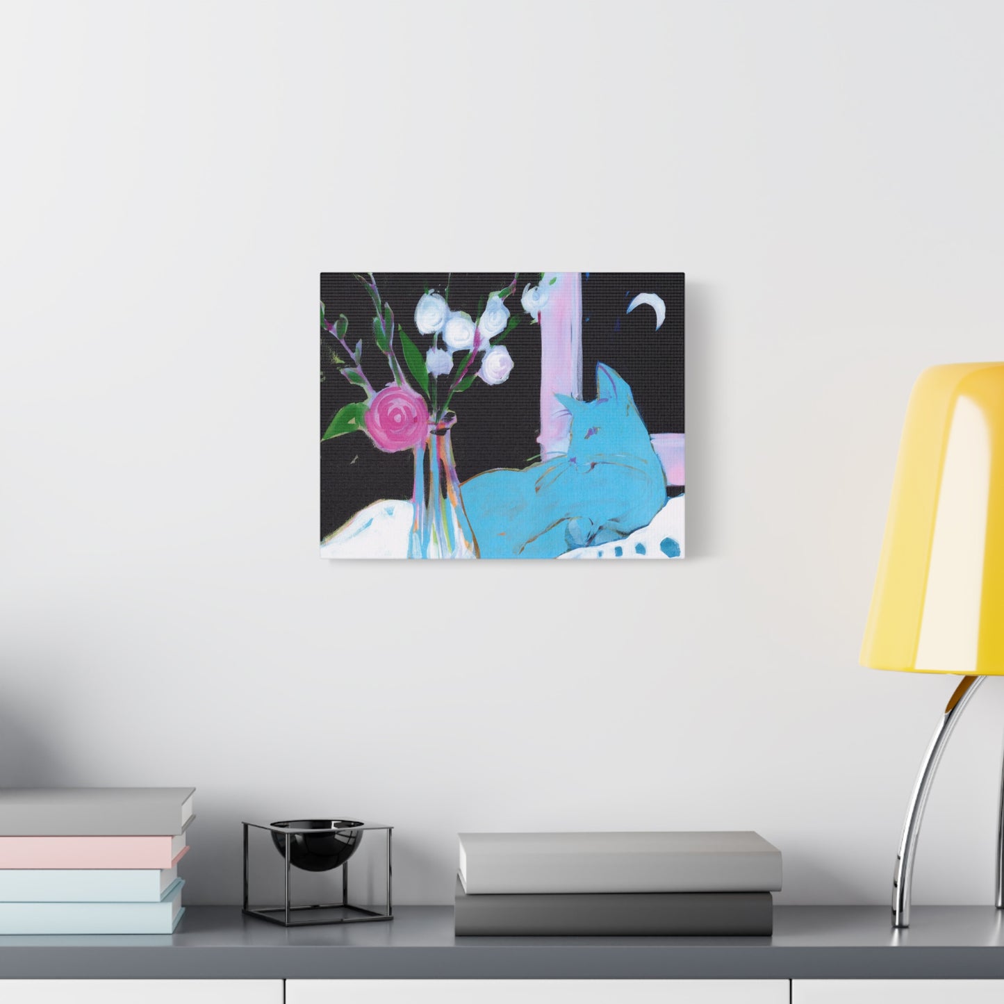Kitty and Carnation  - Canvas