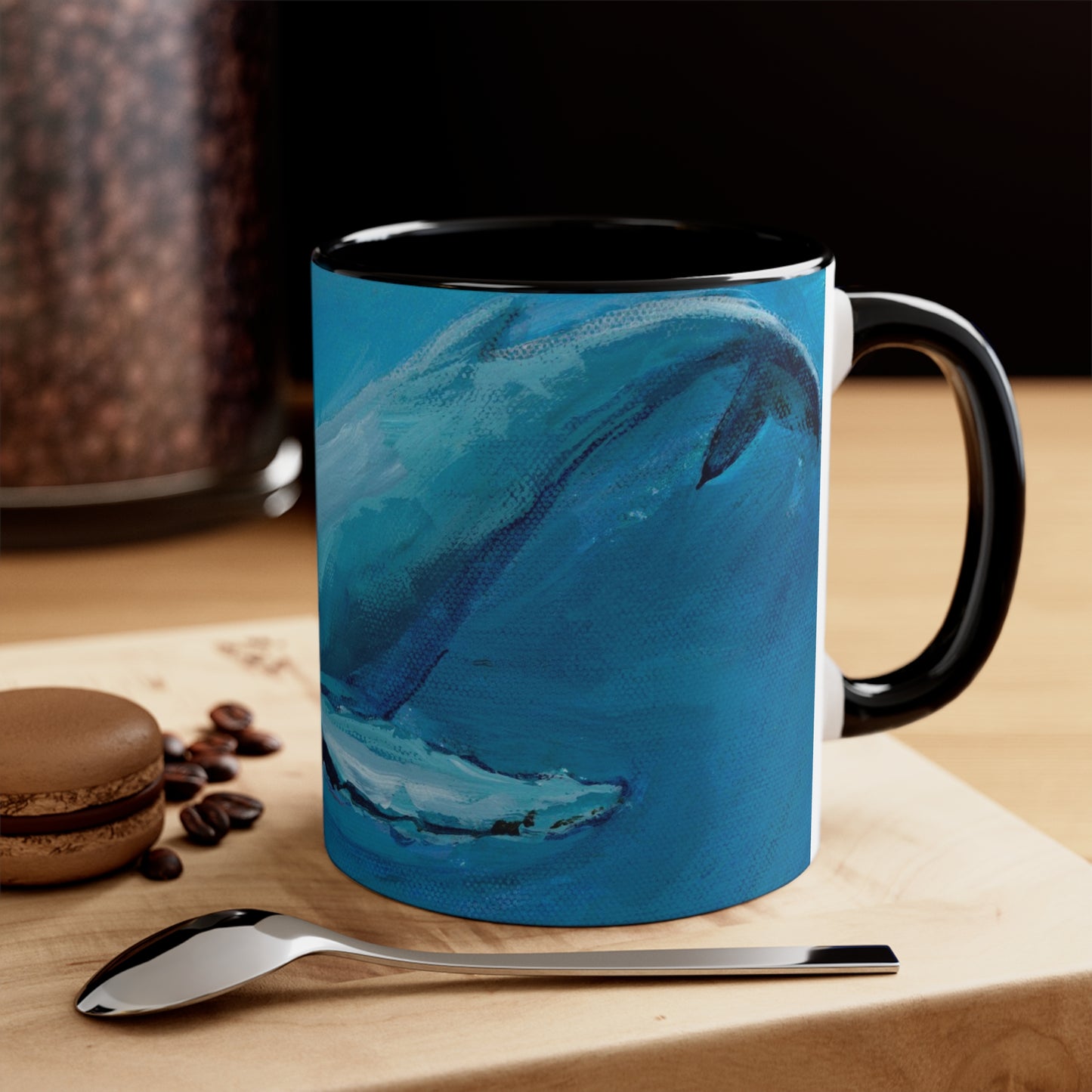 Whales Accent Coffee Mug, 11oz