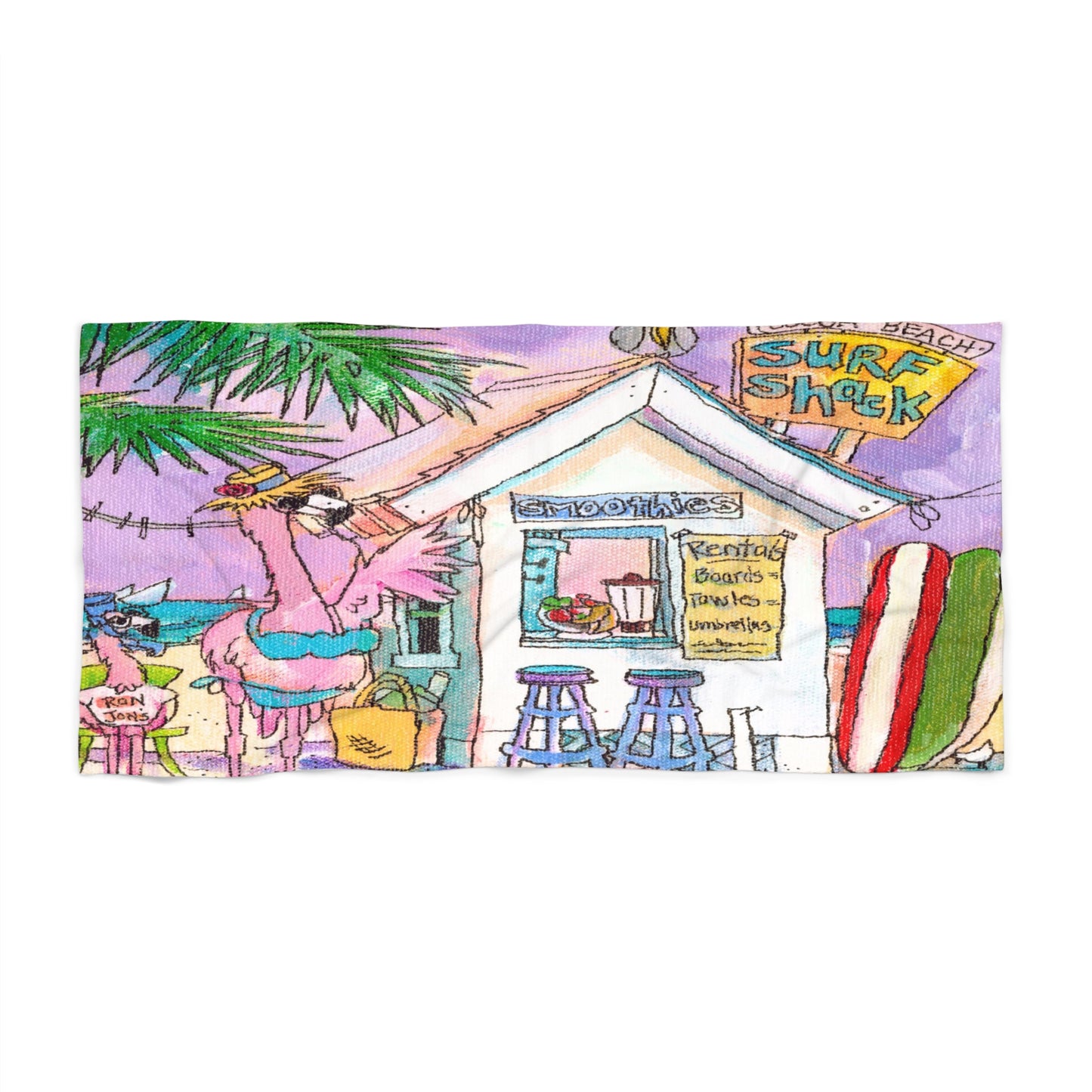 Surf Shack Beach Towel