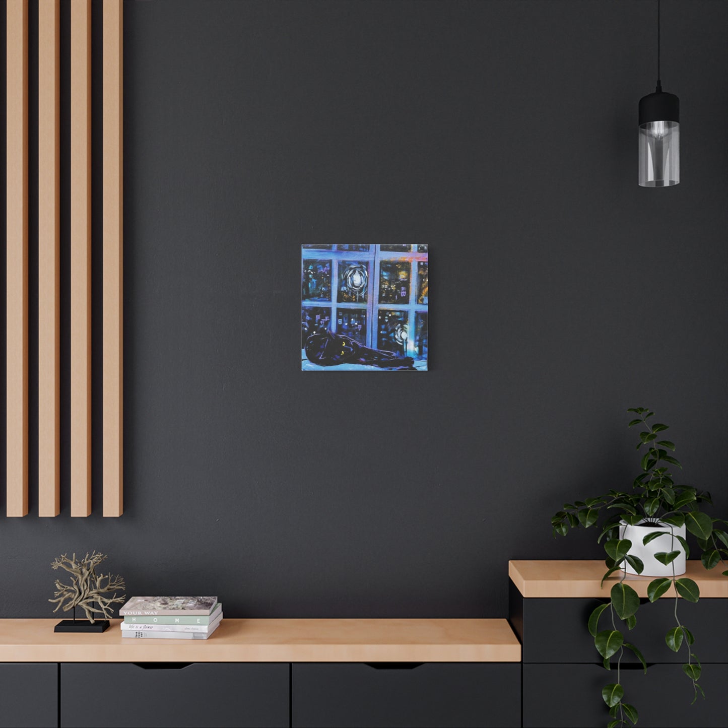 Kitty in Window - Canvas