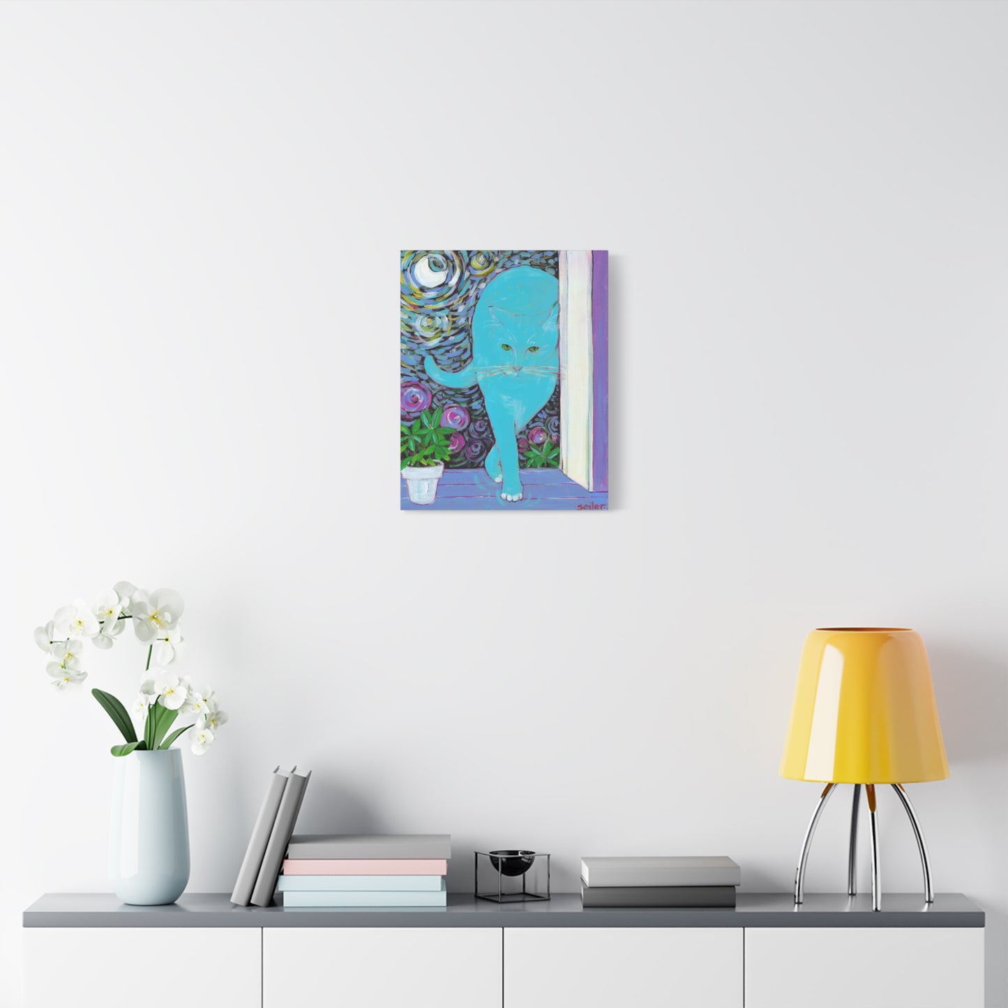 Cat Van Gogh  - Canvas
