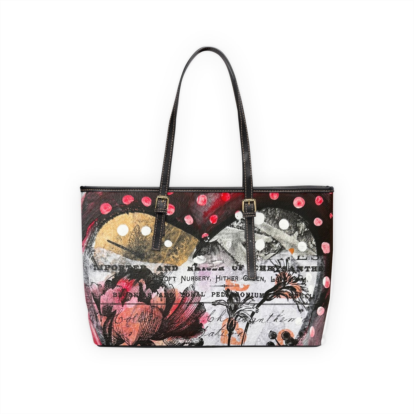 Polka Dot Love Leather Shoulder Bag
