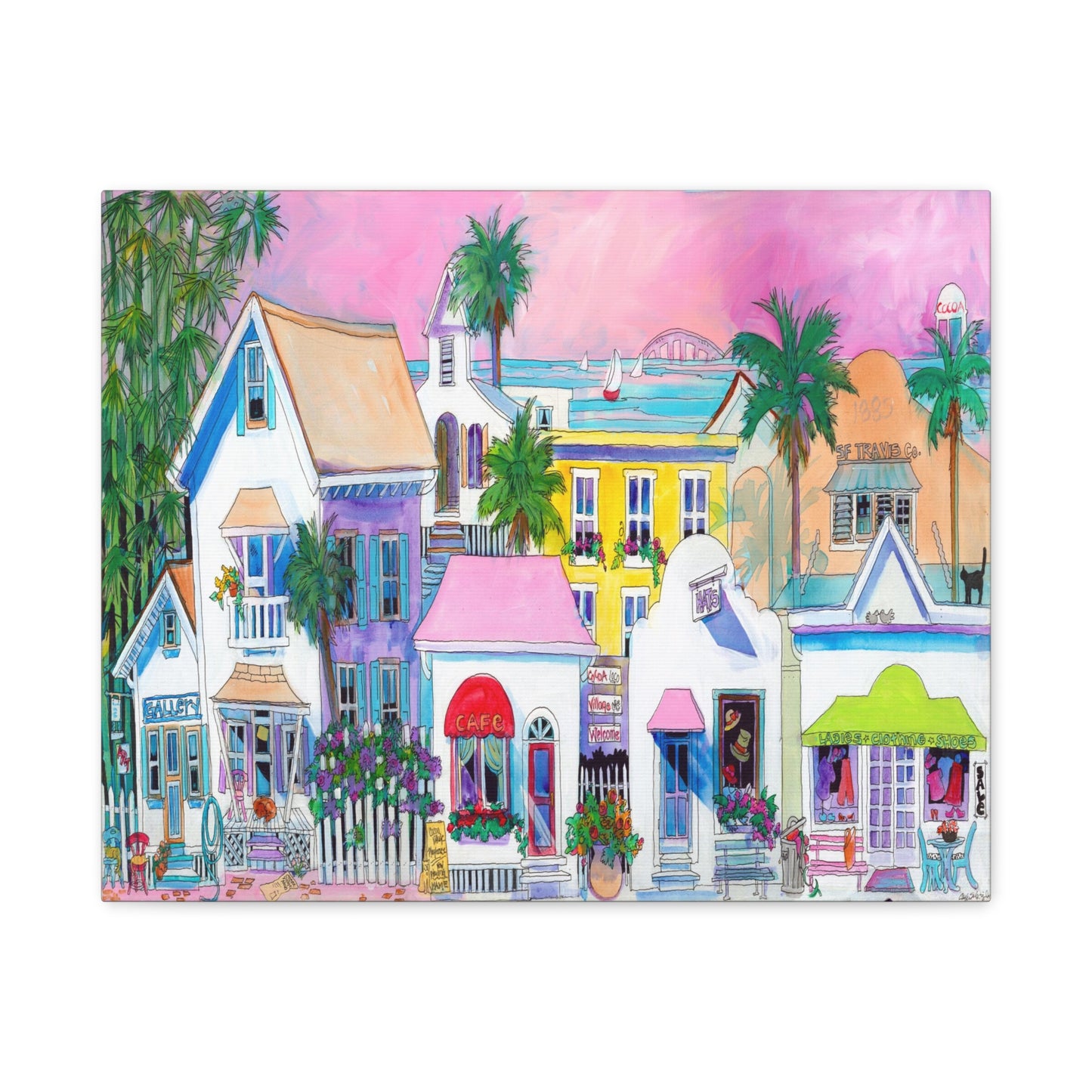 cocoa village - Canvas