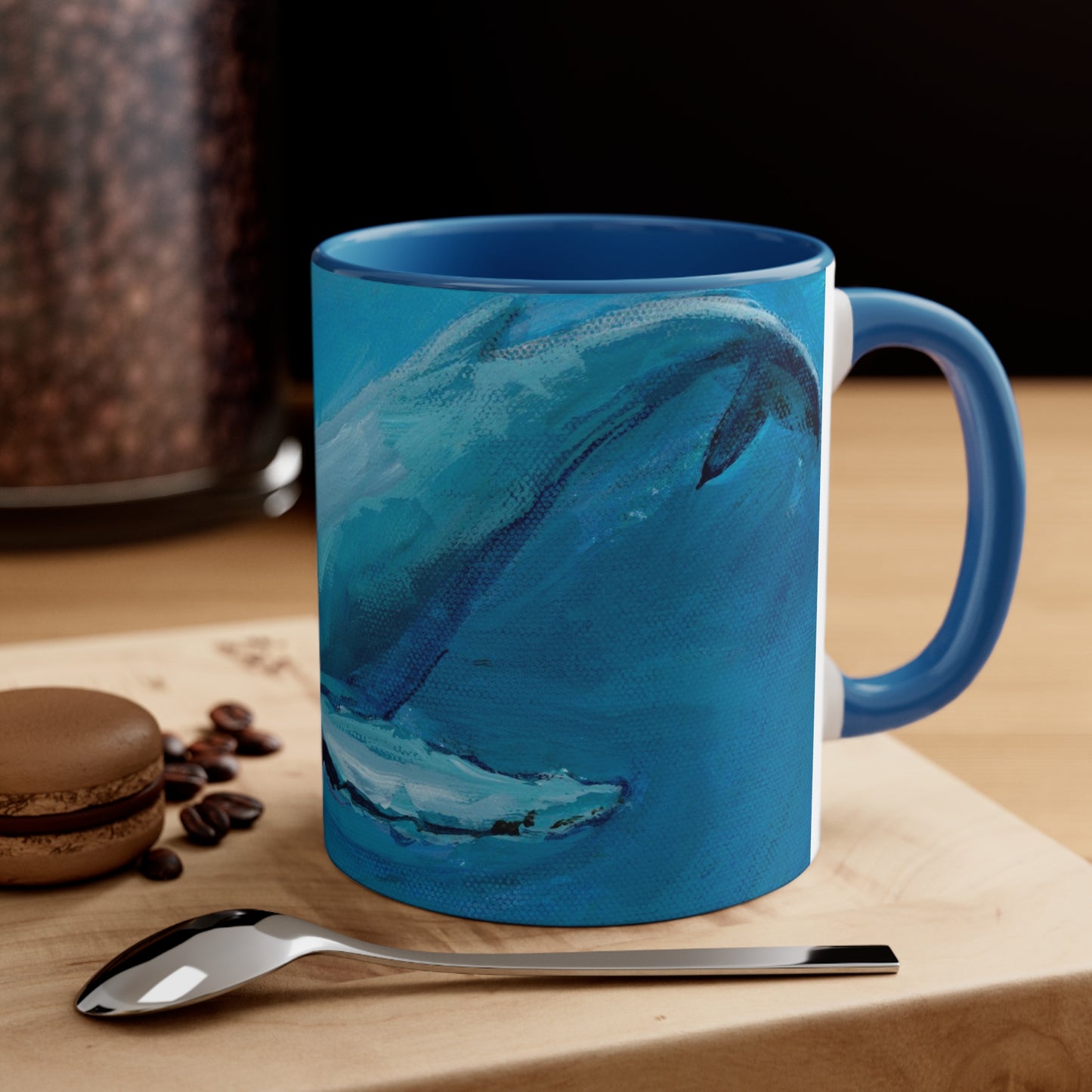 Whales Accent Coffee Mug, 11oz