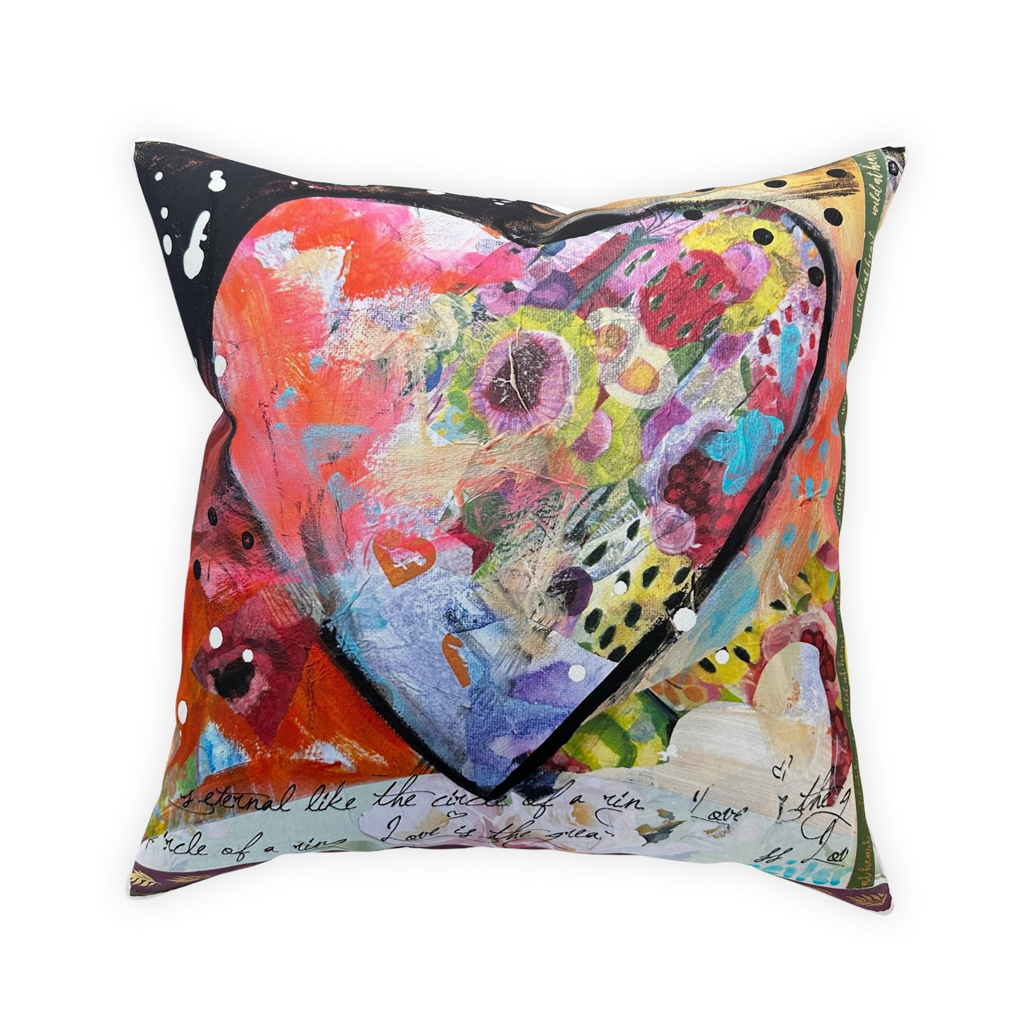 Hearts Broadcloth Pillow 3