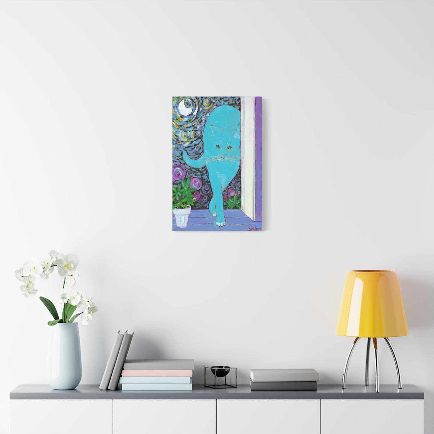 Cat Van Gogh  - Canvas