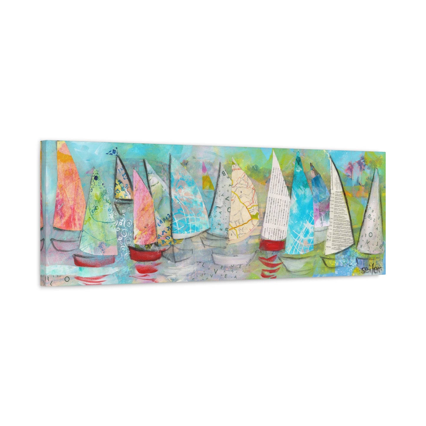 A Boat Race  - Canvas