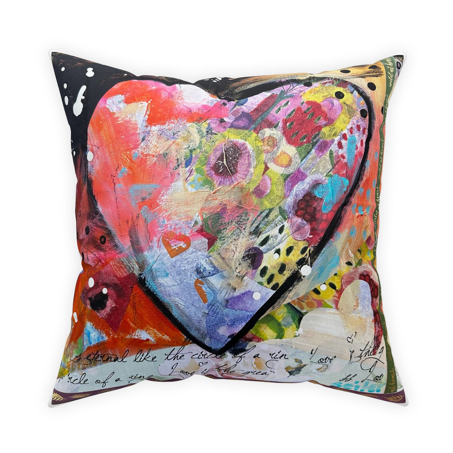 Hearts Broadcloth Pillow 3