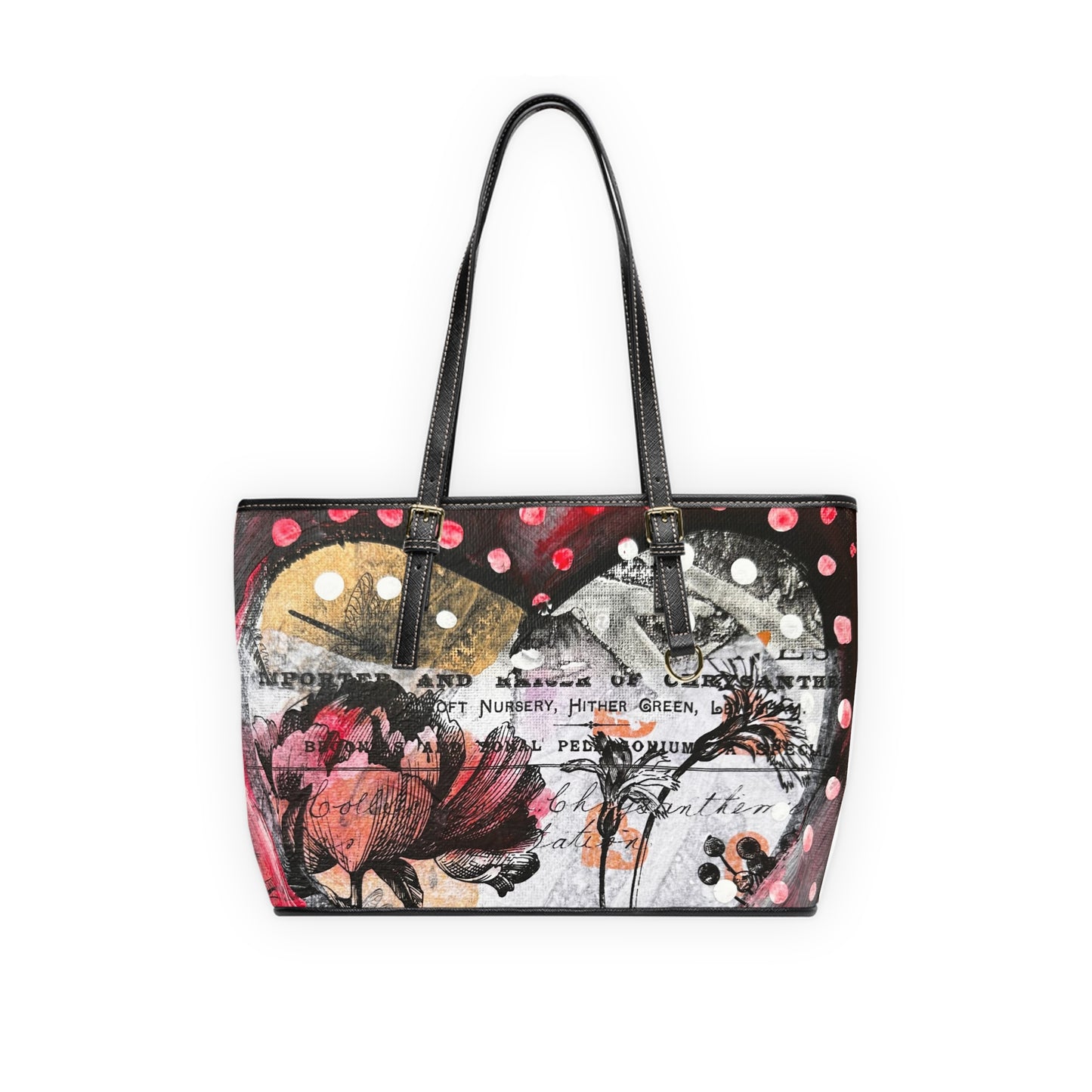 Polka Dot Love Leather Shoulder Bag