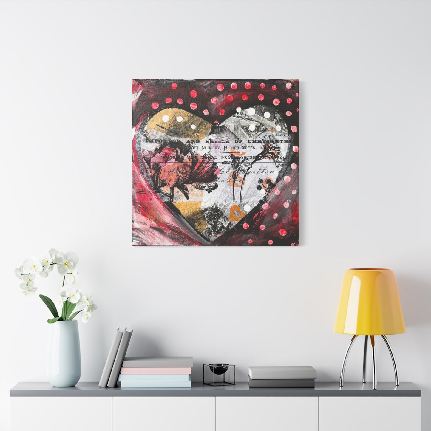 Polka Dot Love  - Canvas