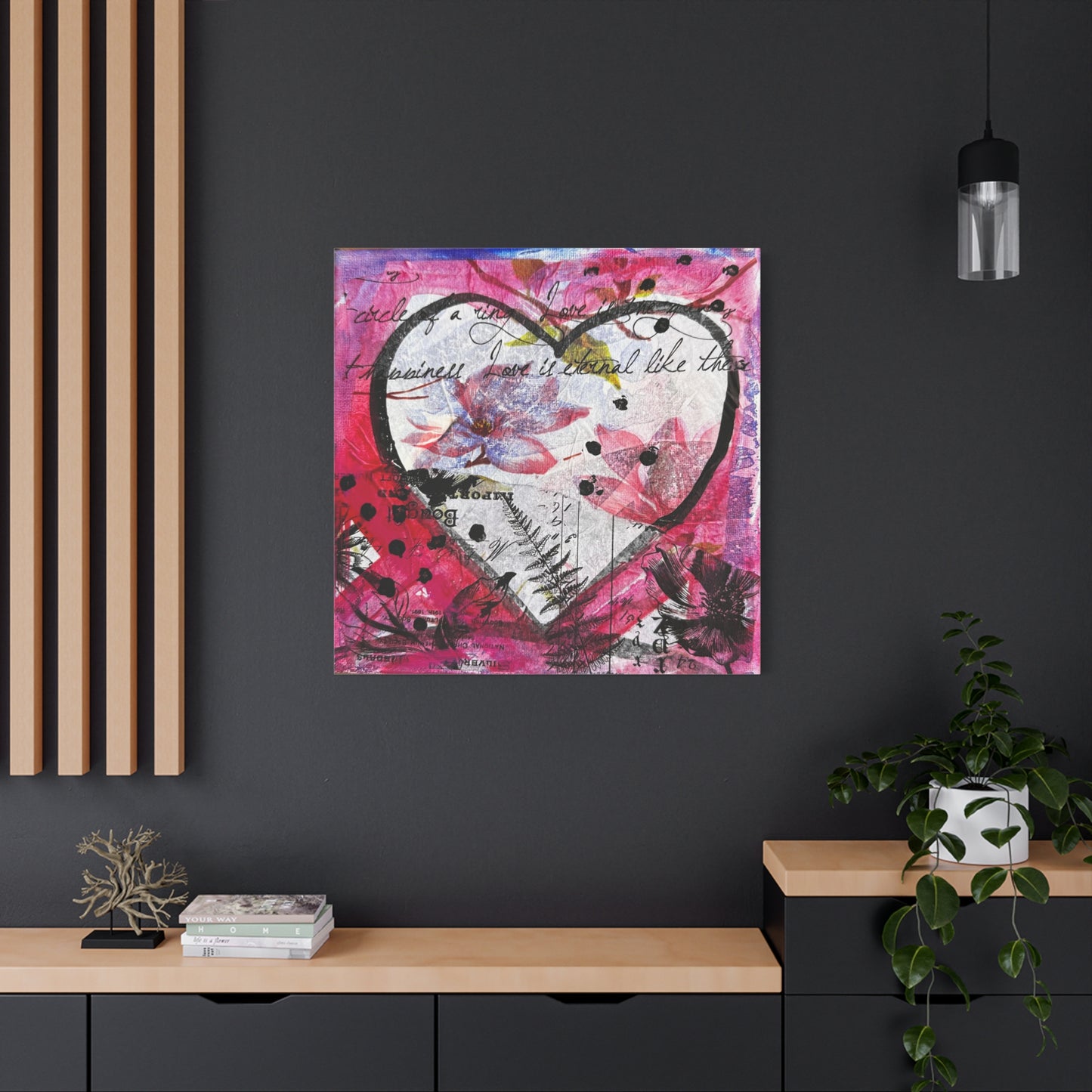 Hearts & Flowers  - Canvas