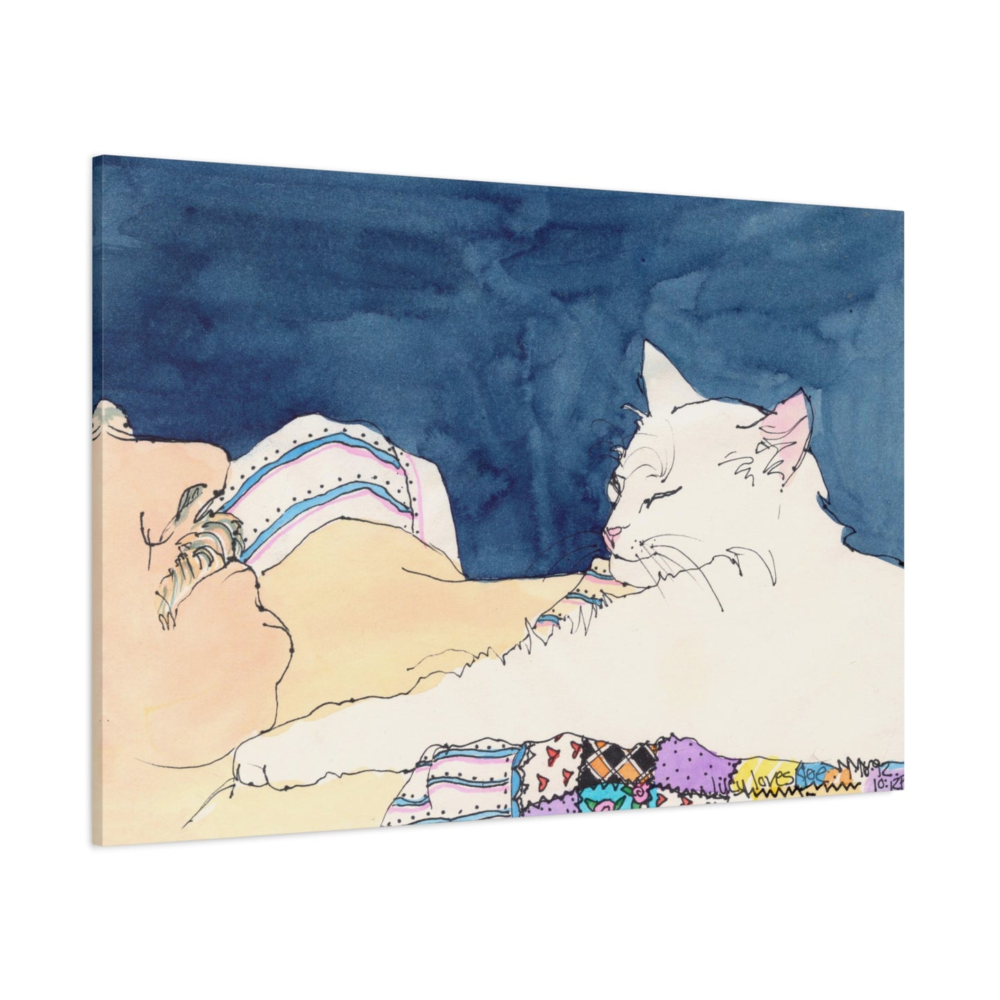 Lucy Loves Greg  - Canvas