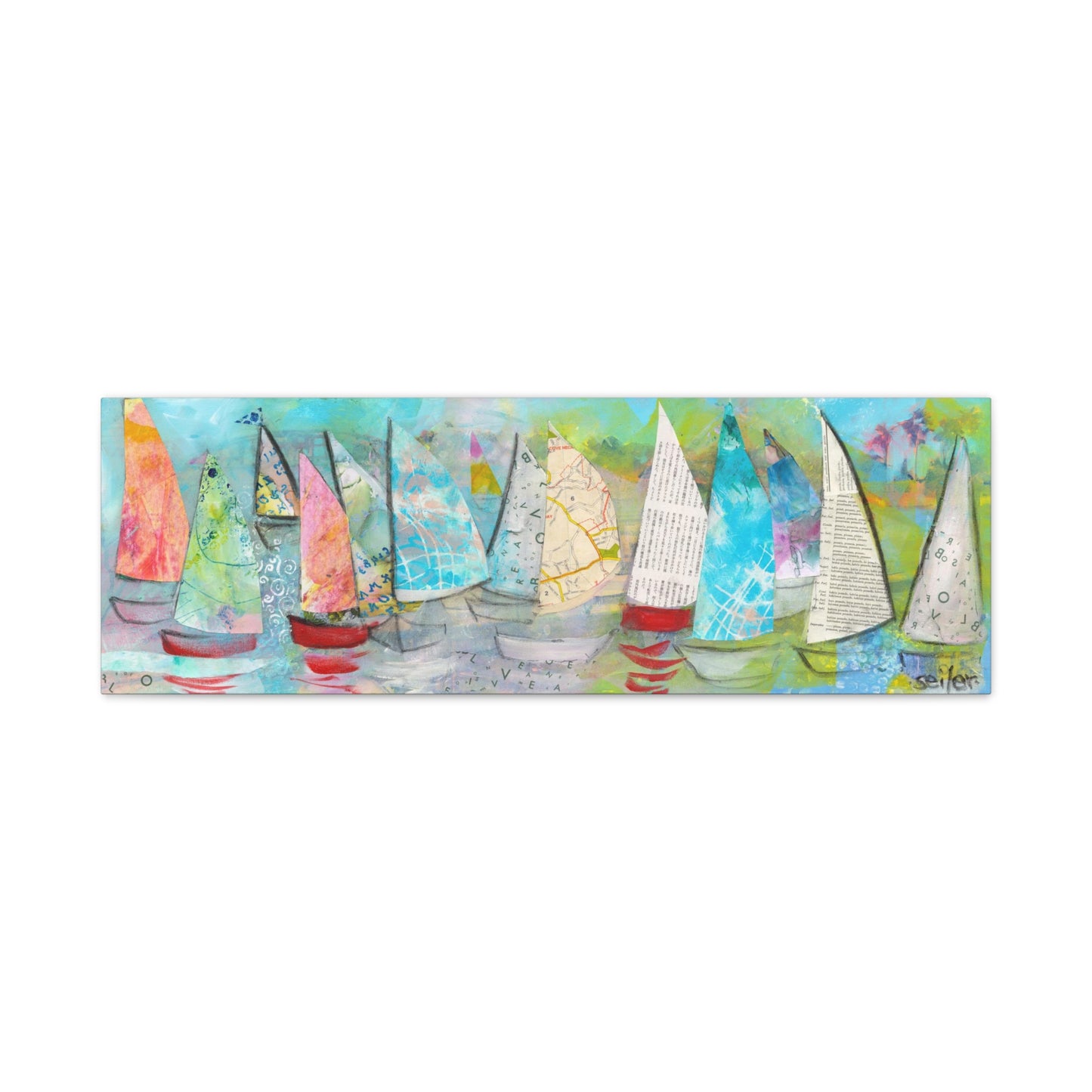 A Boat Race  - Canvas
