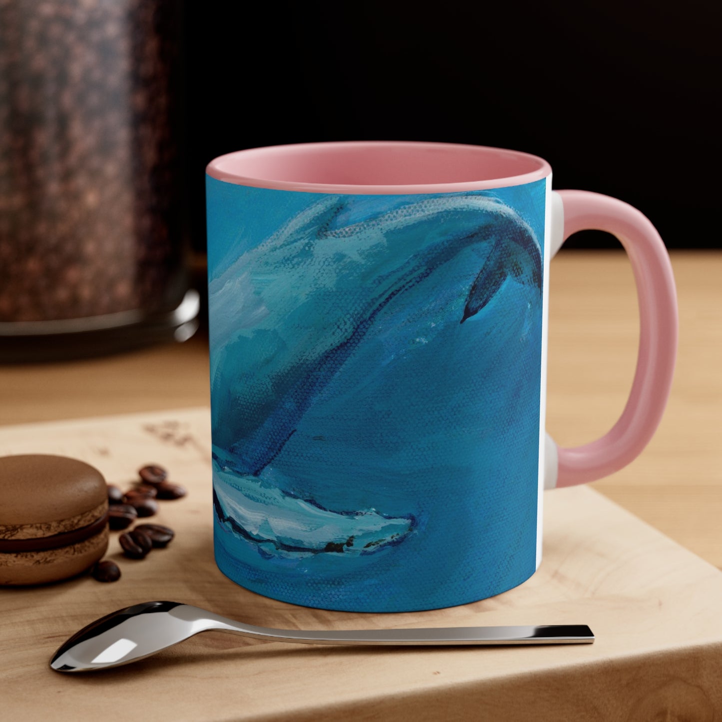 Whales Accent Coffee Mug, 11oz