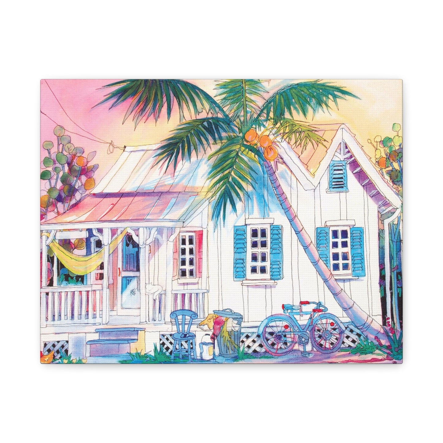 hammock on porch  - Canvas