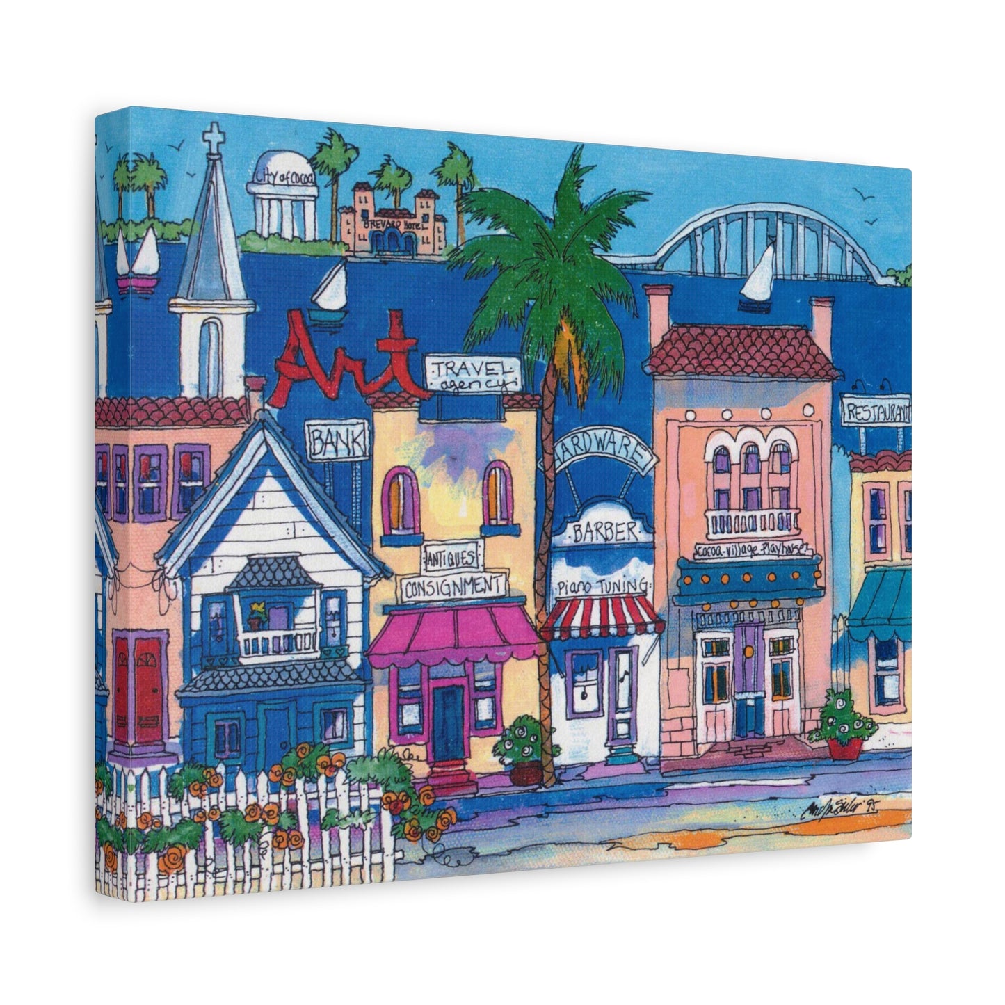 Cocoa village  - Canvas