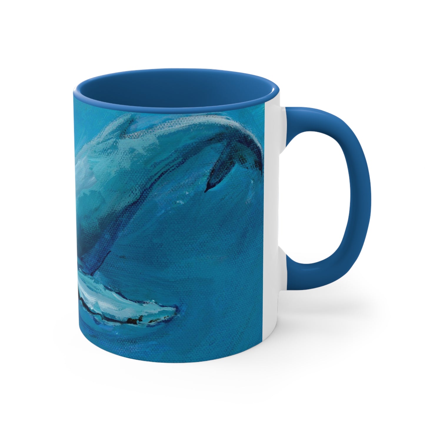 Whales Accent Coffee Mug, 11oz