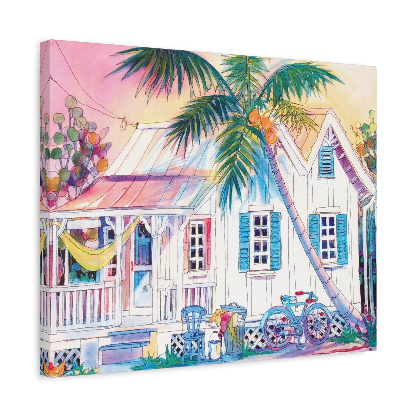 hammock on porch  - Canvas