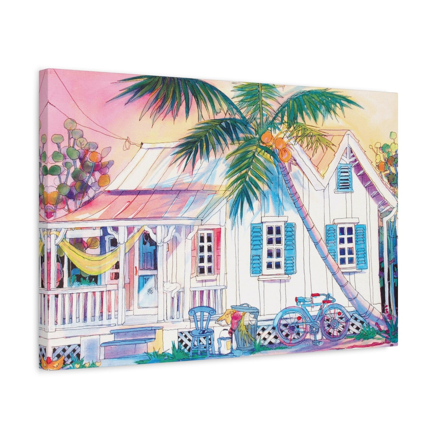 hammock on porch  - Canvas