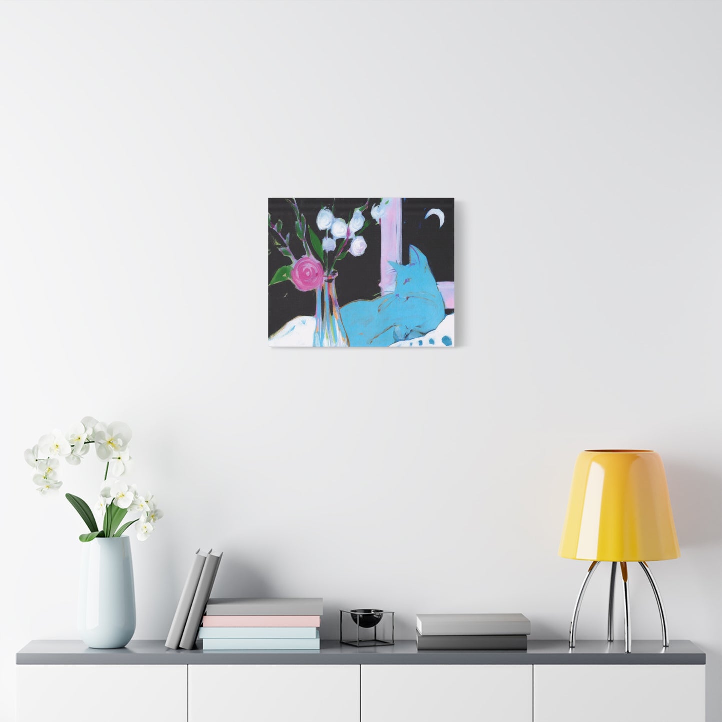 Kitty and Carnation  - Canvas