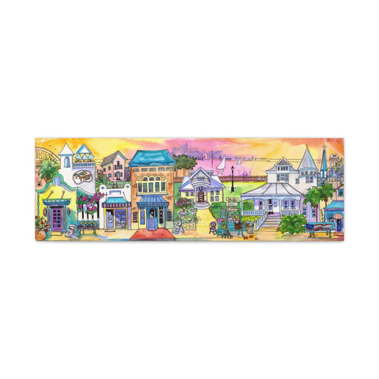 Cocoa Village Sunset  - Canvas