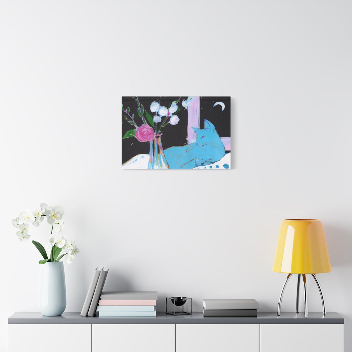 Kitty and Carnation  - Canvas