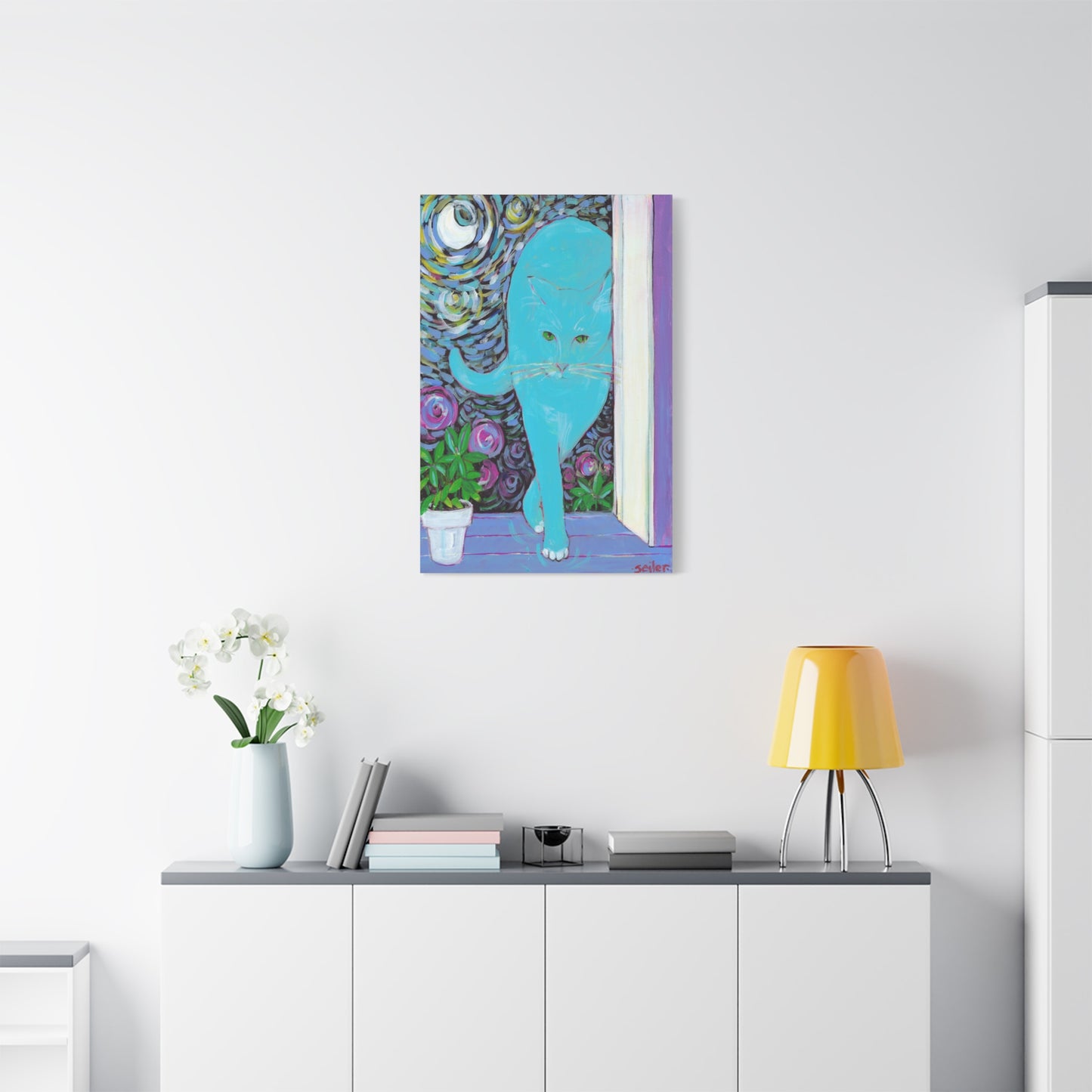 Cat Van Gogh  - Canvas