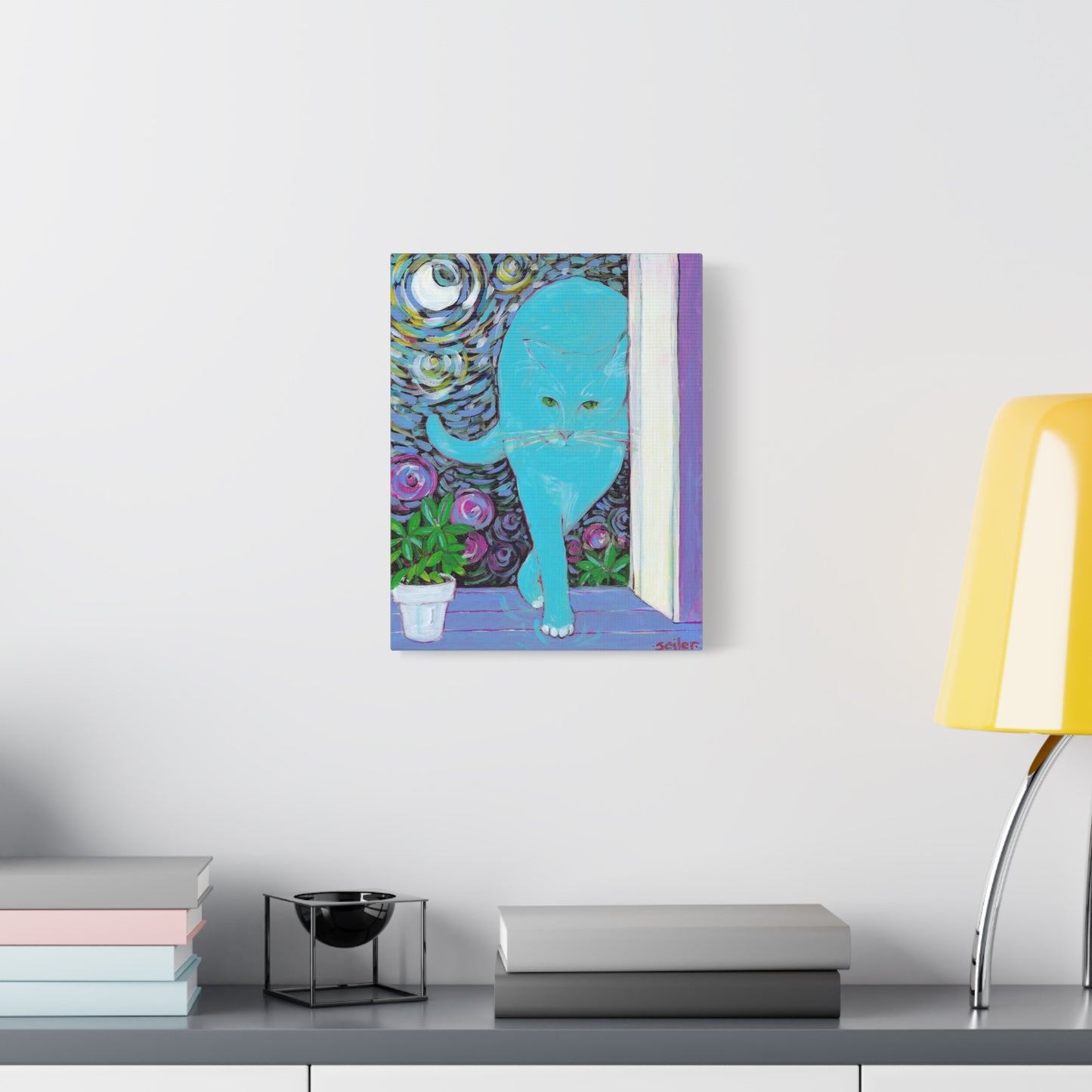 Cat Van Gogh  - Canvas