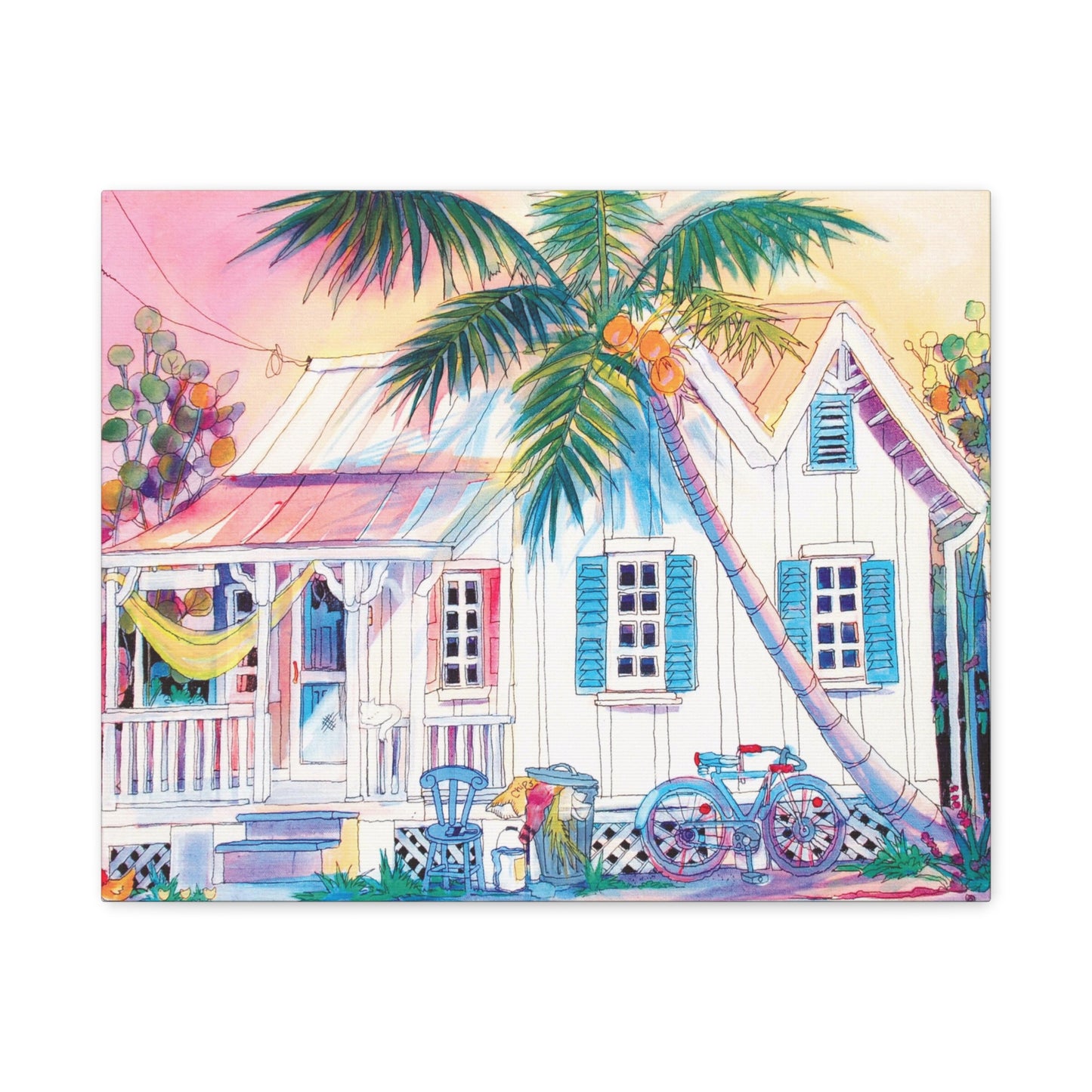 hammock on porch  - Canvas
